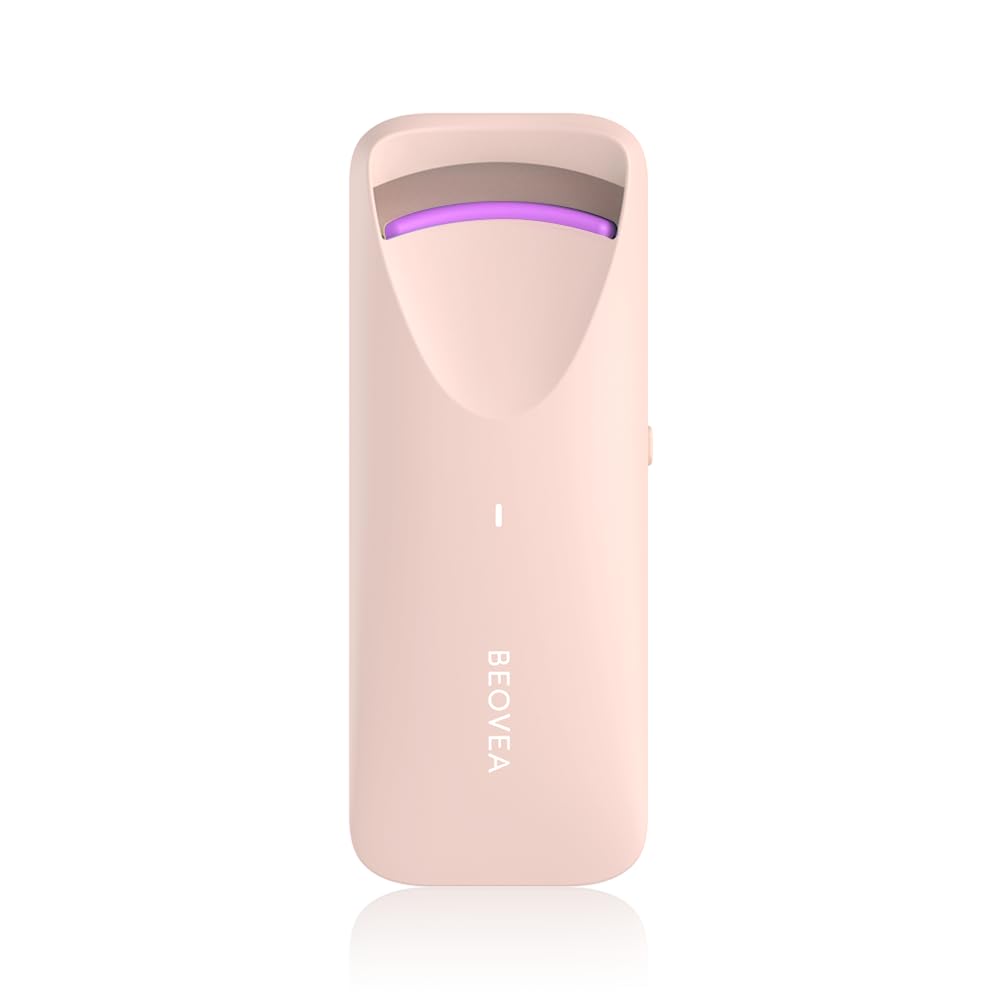 Heated Eyelash Curler - Electric Eyelash Curler with Heat Sensitive Silicone Pad, Type-C Rechargeable Mini Lash Curler, 8s Fast Heating 24hrs Long Lasting Lash Lift to Style Natural Eyelashes