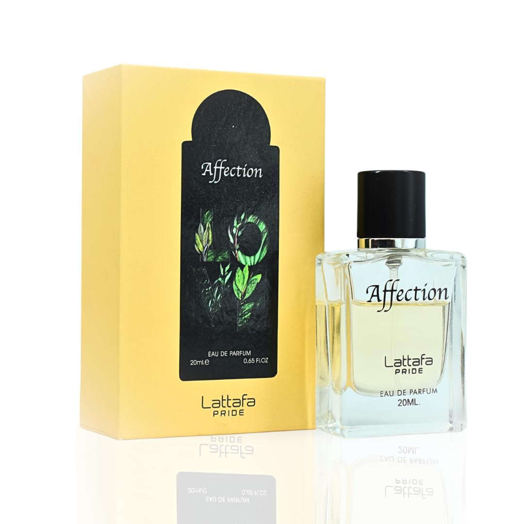 Lattafa Perfumes Affection EDP 20ML (0.6Oz) | Travel Mini Pack | Lily Of the Valley, Jasmine, Raspberry.