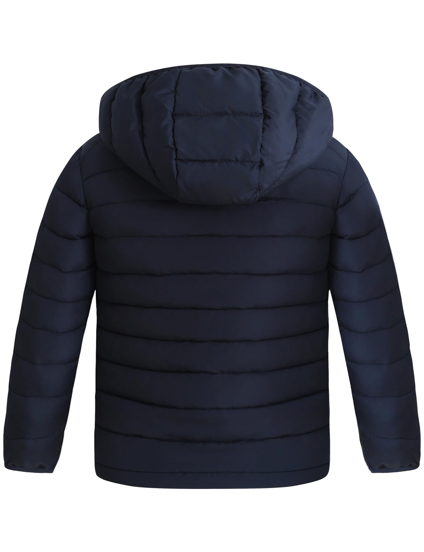 wantdo Boy's Light Winter Jacket Packable Windproof Puffer Jacket Navy 14-16