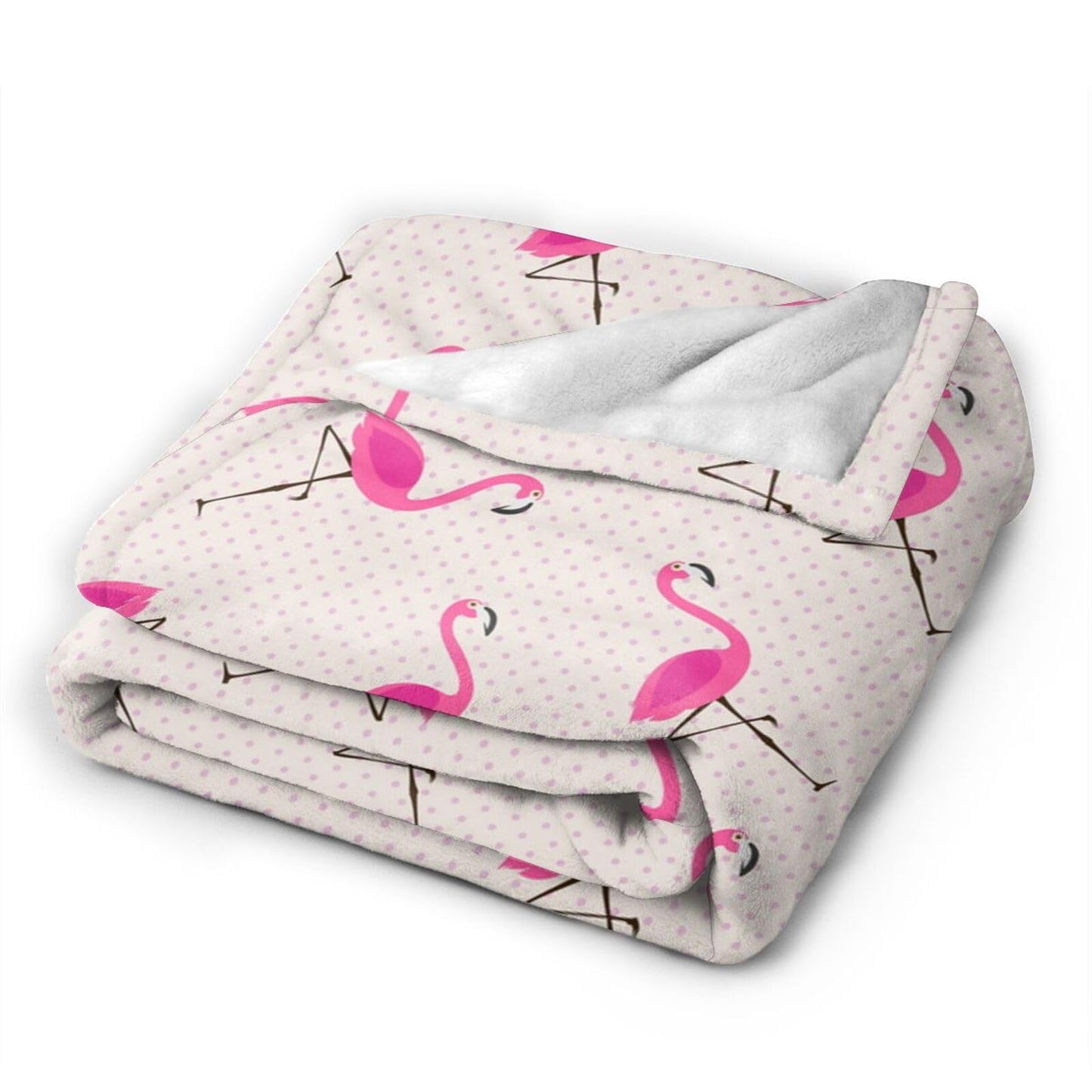 Duduho Pink Flamingos Bed Blanket Ultra Soft Throw Blanket All Season Warm Light Weight Cozy Plush Blankets for Home Bedroom Sofa Chair Travel, 40"X50"