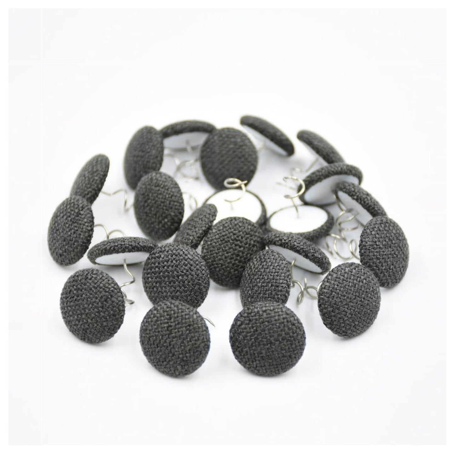 24 PCS Upholstery Pins Twist - Upholstery Pins for Slipcovers - Upholstery Twist Pins, Bed Skirt Pins - Upholstery Tacks Twist Pins for Sofa, Upholstery, Armrest Covers, Bed Skirts (Dark Grey)