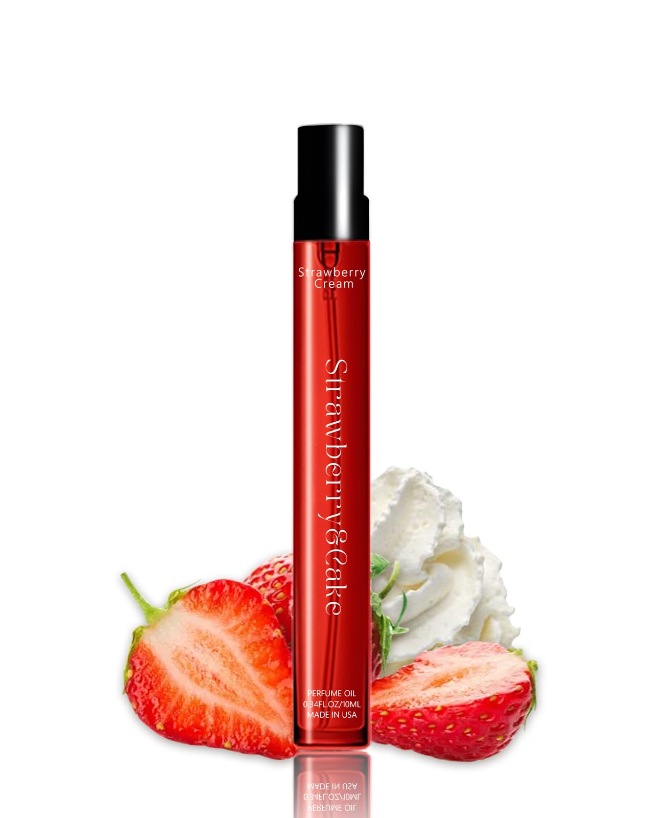 Pheromones Perfumes for Women&Men, No. 44 Strawberry&Cake,Enhanced Scents Pheromone Perfume Oil,Mix of Cream,Cassis Leaves,Strawberry,Lily,Apple,Woods,Tonka Bean,Amber 0.34oz Travel Size Perfume Spray