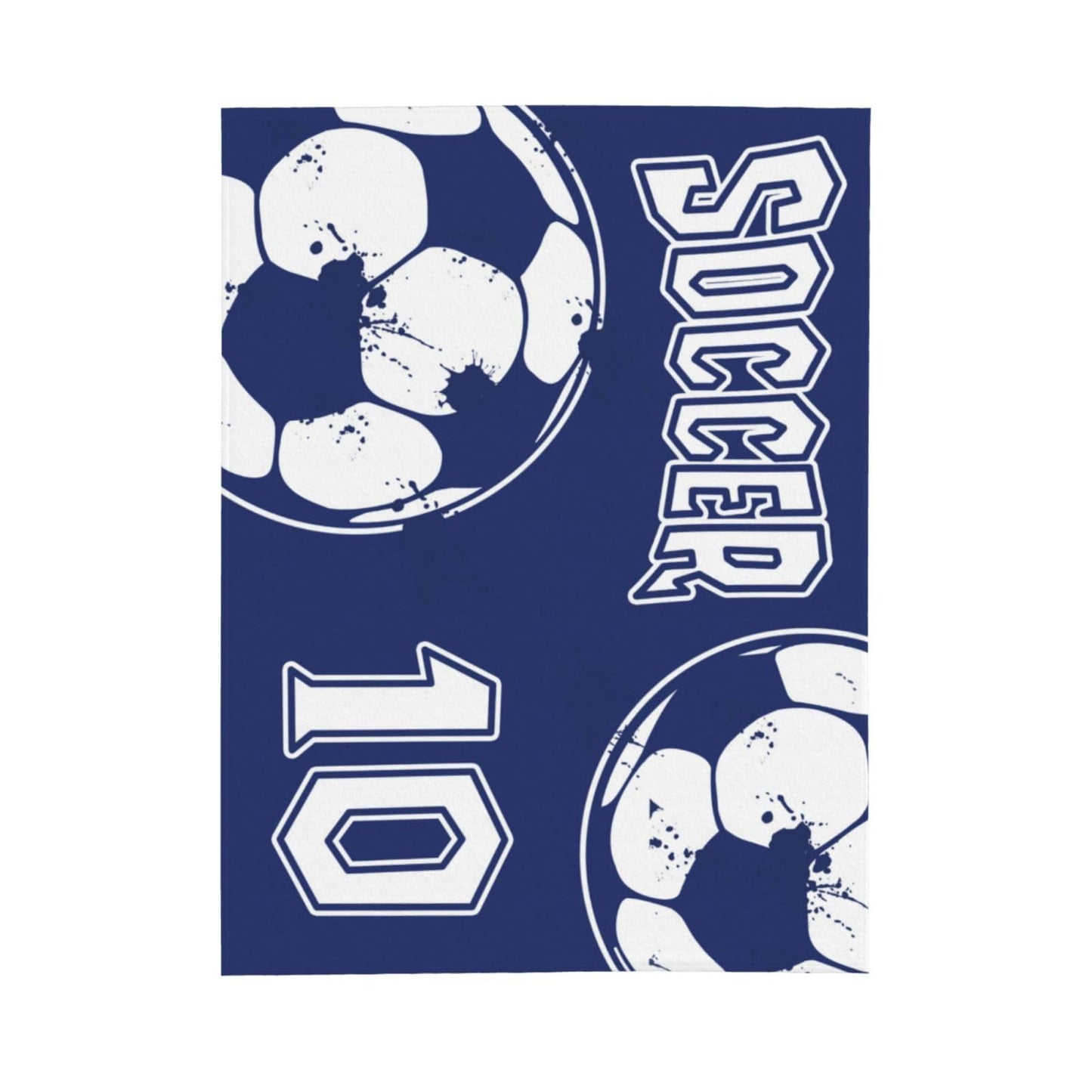 City Keen Soccer Blanket - Soft and Comfy Flannel Bedding for Boys, Girls and Soccer Lovers - 40"X50"
