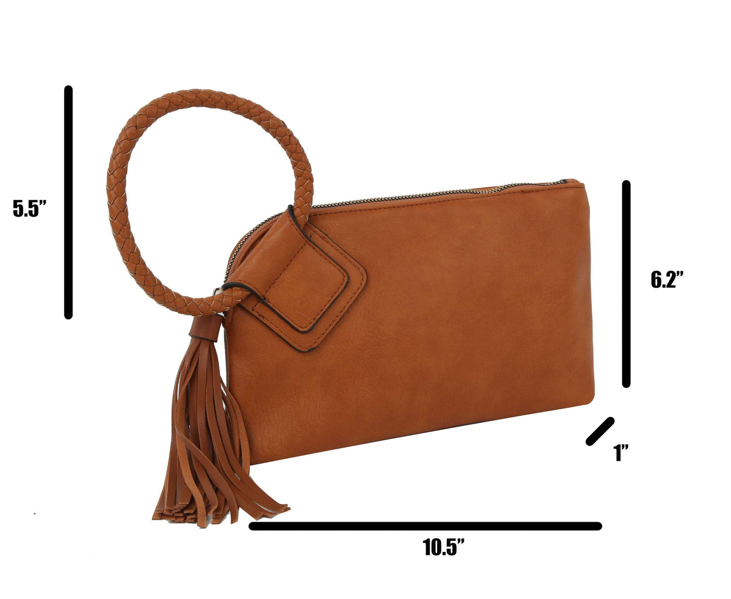 Clutch Wristlet Evening Bags Purse Wallet For Women, Vegan Leather by Metro Muse (A_BLACK_SunFlower)