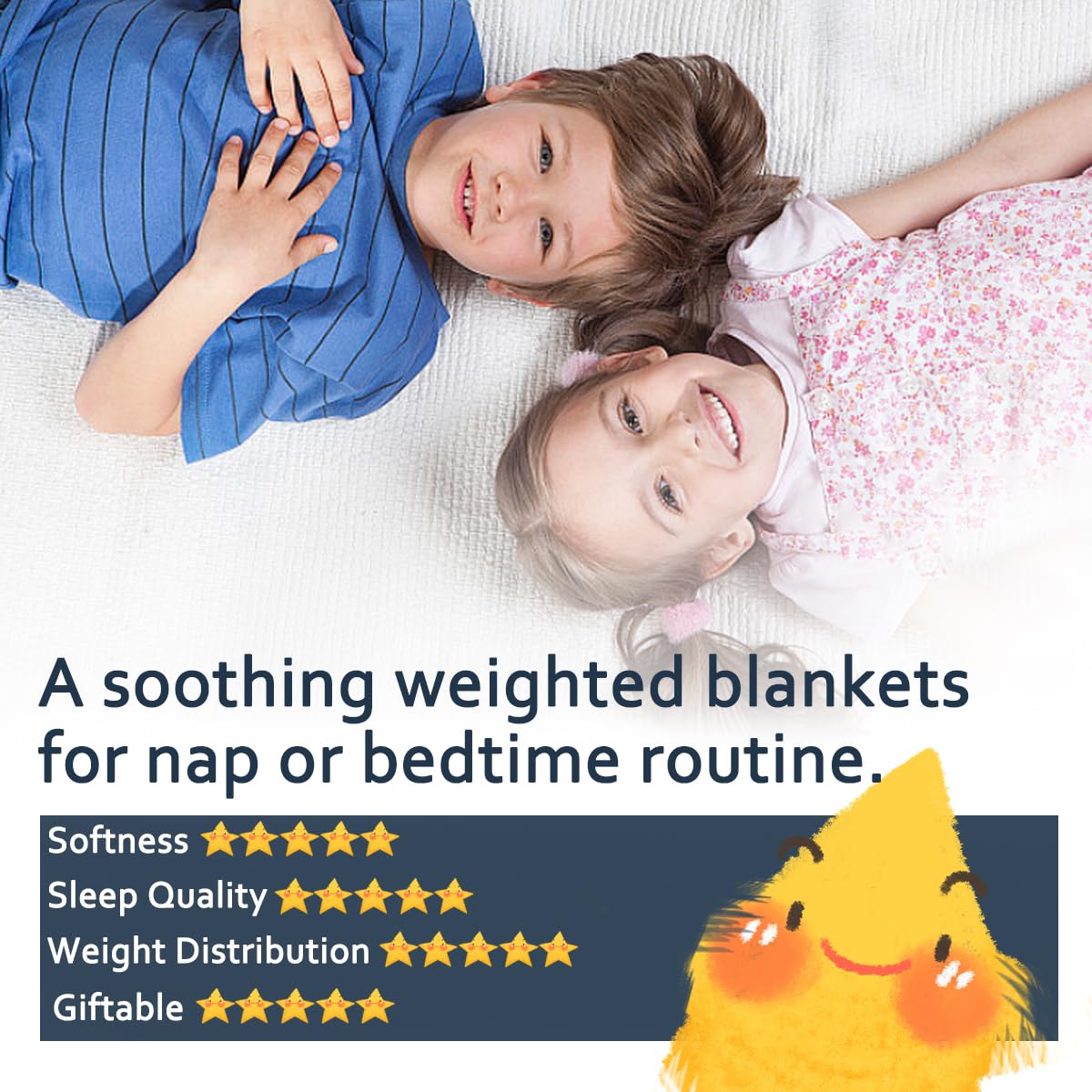 MAXTID Weighted Blanket for Kids 5lbs 36"x48" Cotton Kids Blanket for Boys & Girls Weighted Throw Blanket Children Bedding Gifts for 3 4 5 6 7 8+ Year Old Kid Small Weighted Comfort Blankets