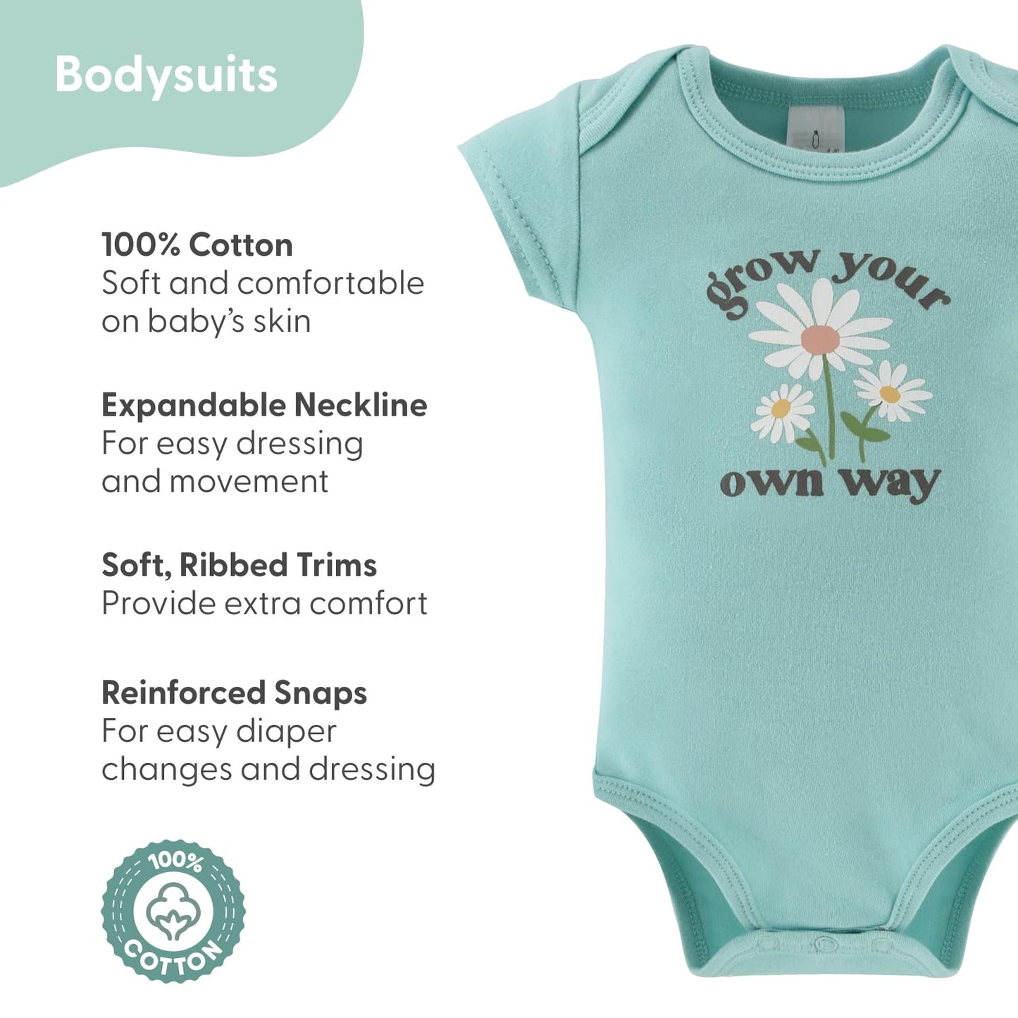 The Peanutshell Baby Layette Gift Set for Girls - 16 Piece New Born Girl Gift Set, Baby Clothes & Newborn Essentials Must Haves - Newborn Clothes 0-3 Months - Carefree Floral