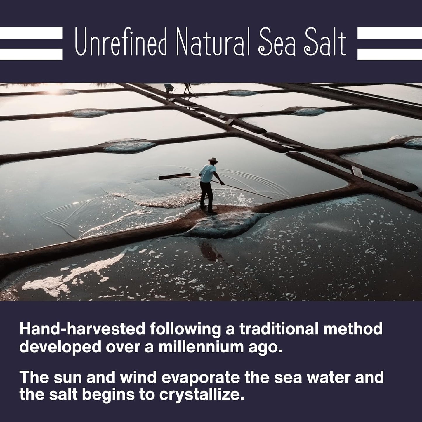 Le Marinier Fleur de Sel 0.6lb - 8.81oz. French Sea Salt- Flower of Salt. Mineral Rich, Unrefined, 100% Natural, Hand Harvested, Finishing Salt (0.6lb Fleur de Sel)