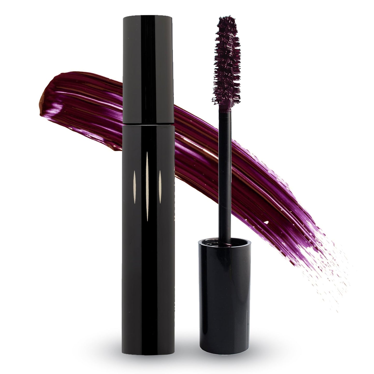 Radiant Professional Volume & Curl Mascara – Lengthening & Volumizing, Smudge-Proof, for Sensitive Eyes, Ideal for Mature & Young Women, 0.43 oz (02 Plum Brown)