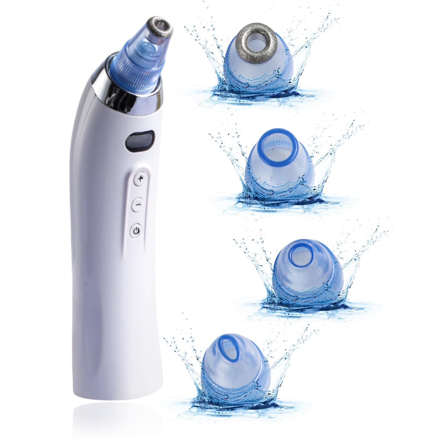 JPNK Blackhead Remover Pore Vacuum, Face Suction Pore Cleaner,USB Rechargeable Blackhead Vacuum Kit Electric Acne Extractor Tool for Adult