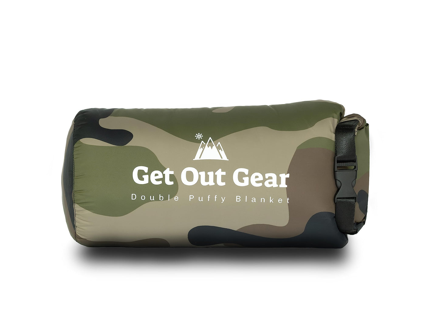 Get Out Gear Down Camping Blanket - Puffy, Packable, Lightweight and Warm | Ideal for Outdoors, Travel, Stadium, Festivals, Beach, Hammock | 650 Fill Power Water-Resistant Backpacking Quilt