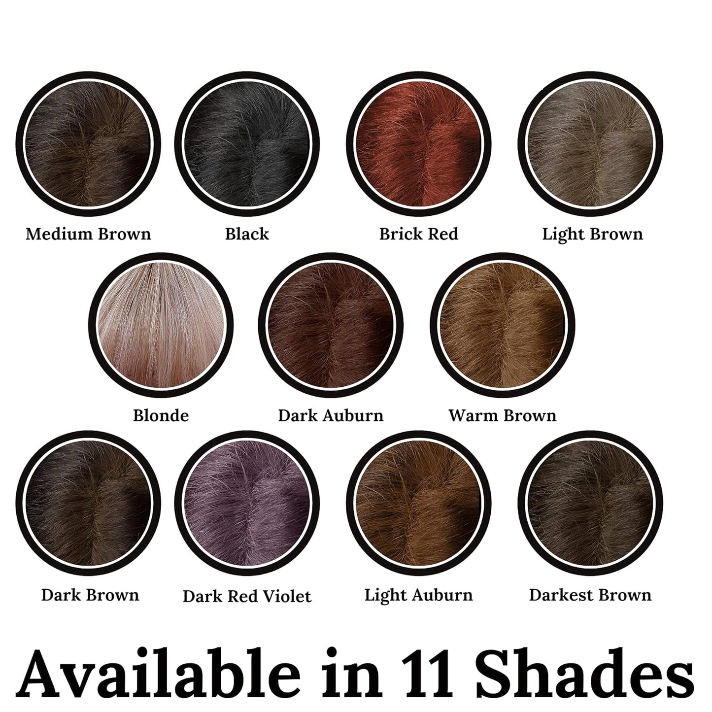 Hair Root Touch Up Powder - Dark Auburn - 11 True-to-Nature Root Concealer Shades - Long-Lasting, Clean, Fragrance Free, Talc & Paraben Free - For Women & Men