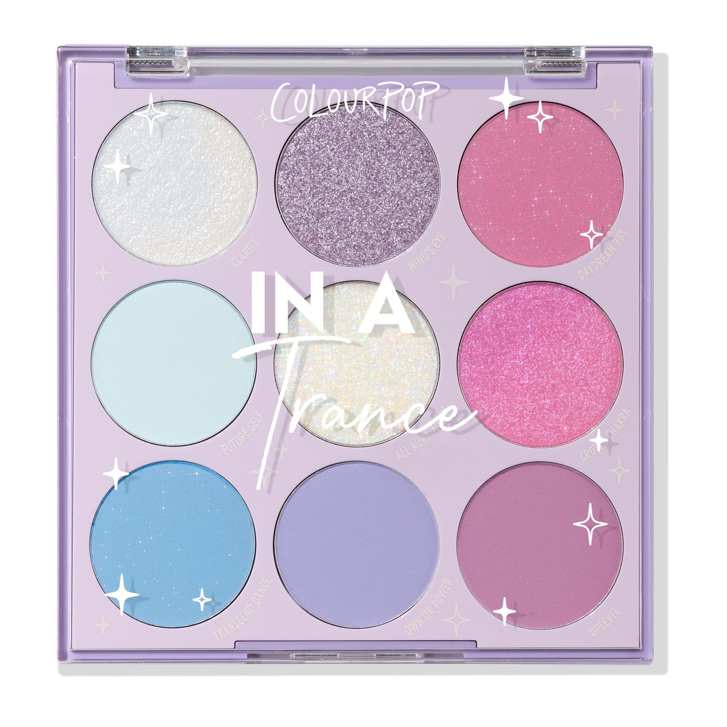 ColourPop Eyeshadow Palette - Eye Makeup Palette with Matte, Metallic, Matte Sparkle & Glitter Finishes - High-Pigment Eye Makeup with a Long-Wearing Formula - In a Trance (0.3 oz)