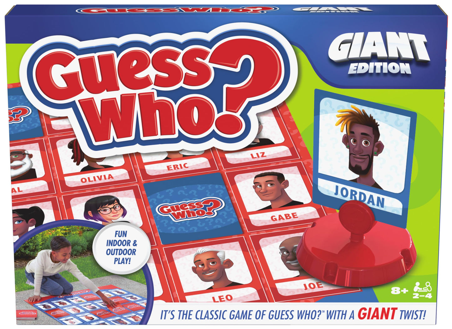 Giant SORRY! Classic Family Board Game Indoor Outdoor Retro Party Activity Summer Toy with Oversized Gameboard, for Adults and Kids Ages 6 and up