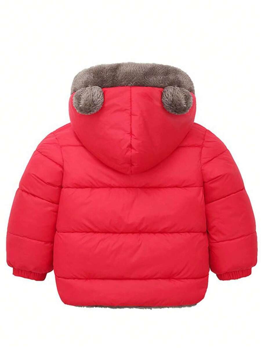 2-In-1 Reversible Hooded Jacket For Young Boys, Winter