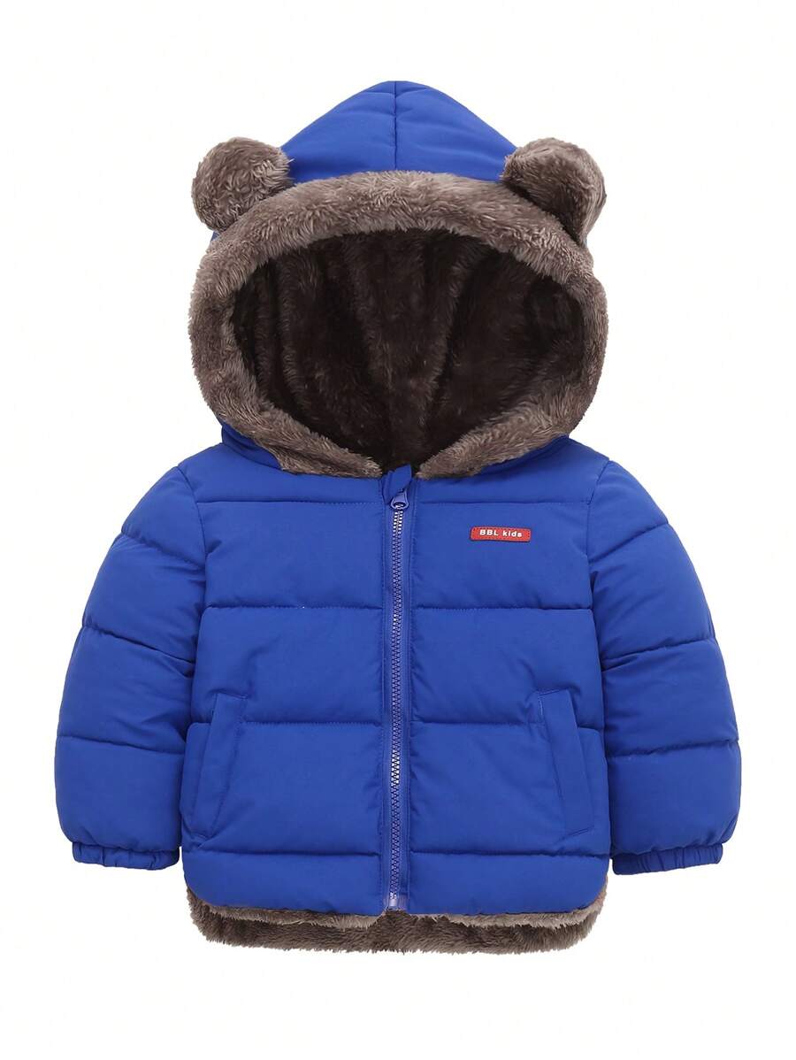 2-In-1 Reversible Hooded Jacket For Young Boys, Winter