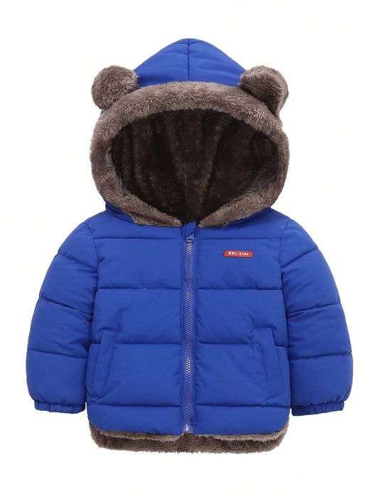 2-In-1 Reversible Hooded Jacket For Young Boys, Winter