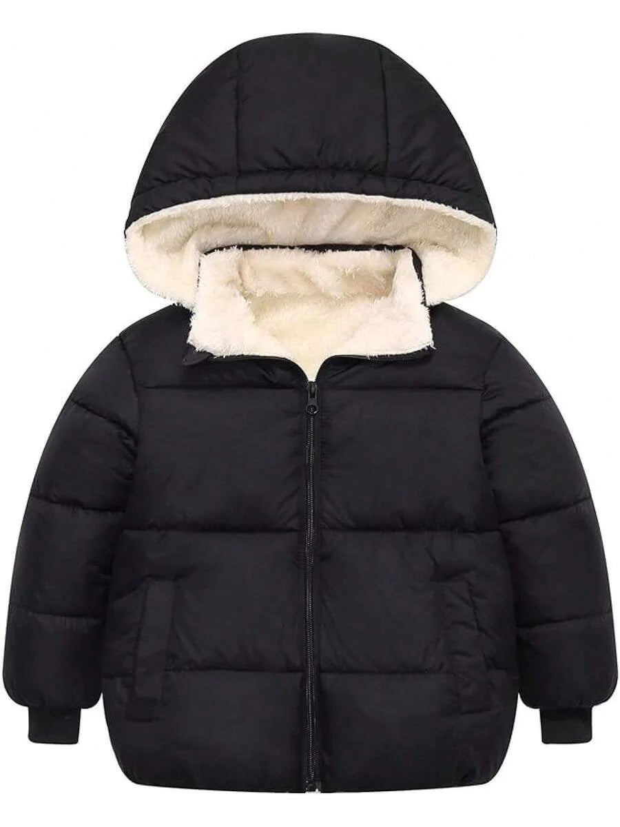 2025 New Model 1-6T Baby Girl Boy Winter Fleece Coats Toddler Warm Puffer Jackets Kids Down Alternative Outerwear
