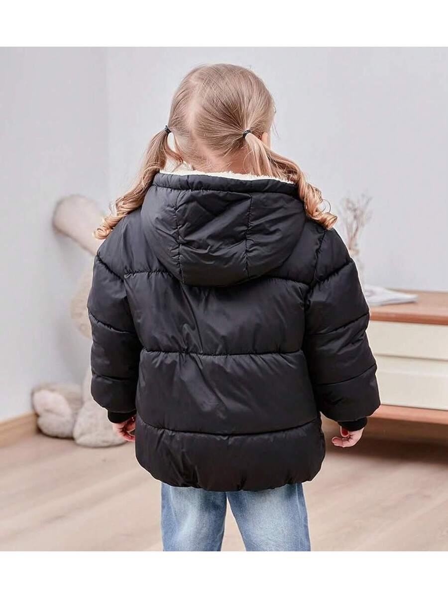 2025 New Model 1-6T Baby Girl Boy Winter Fleece Coats Toddler Warm Puffer Jackets Kids Down Alternative Outerwear