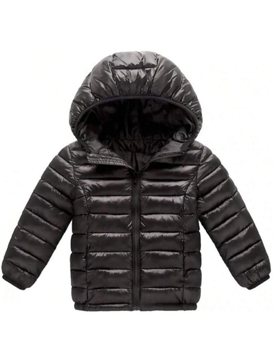 2025 New Model Kids Boy Girl Winter Hooded Puffer Jackets Coats Light Weight Padded Outerwear