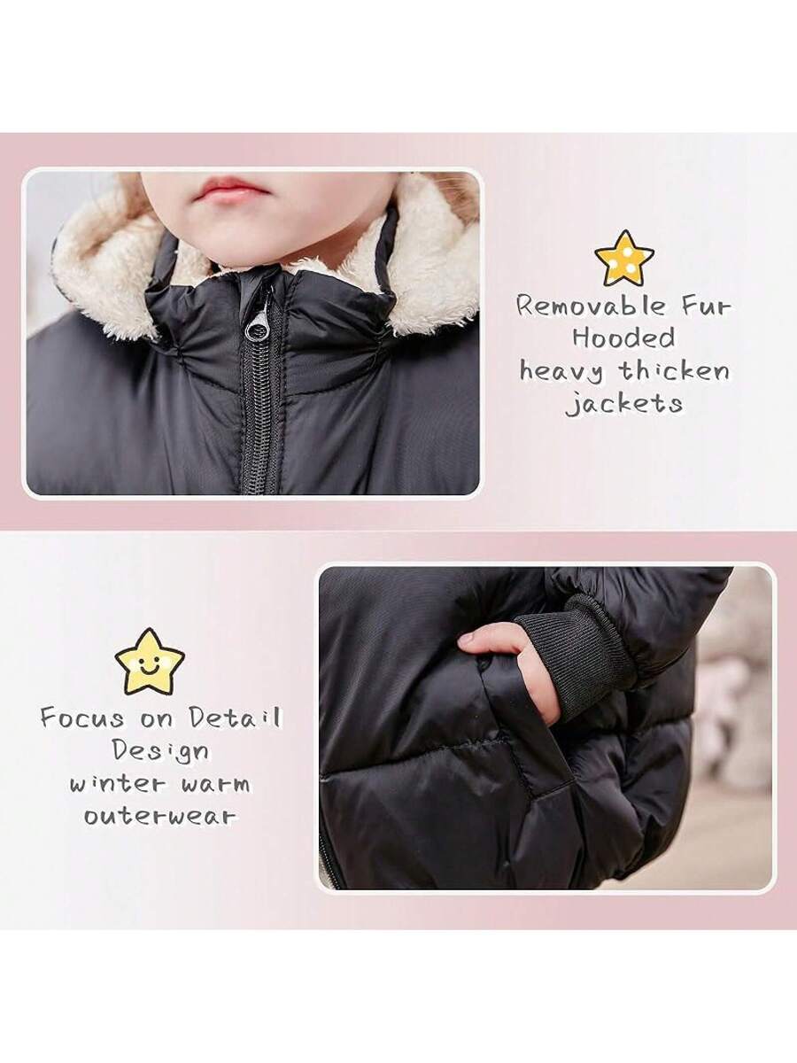 2025 New Model 1-6T Baby Girl Boy Winter Fleece Coats Toddler Warm Puffer Jackets Kids Down Alternative Outerwear