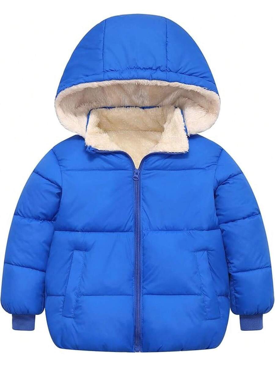 2025 New Model 1-6T Baby Girl Boy Winter Fleece Coats Toddler Warm Puffer Jackets Kids Down Alternative Outerwear