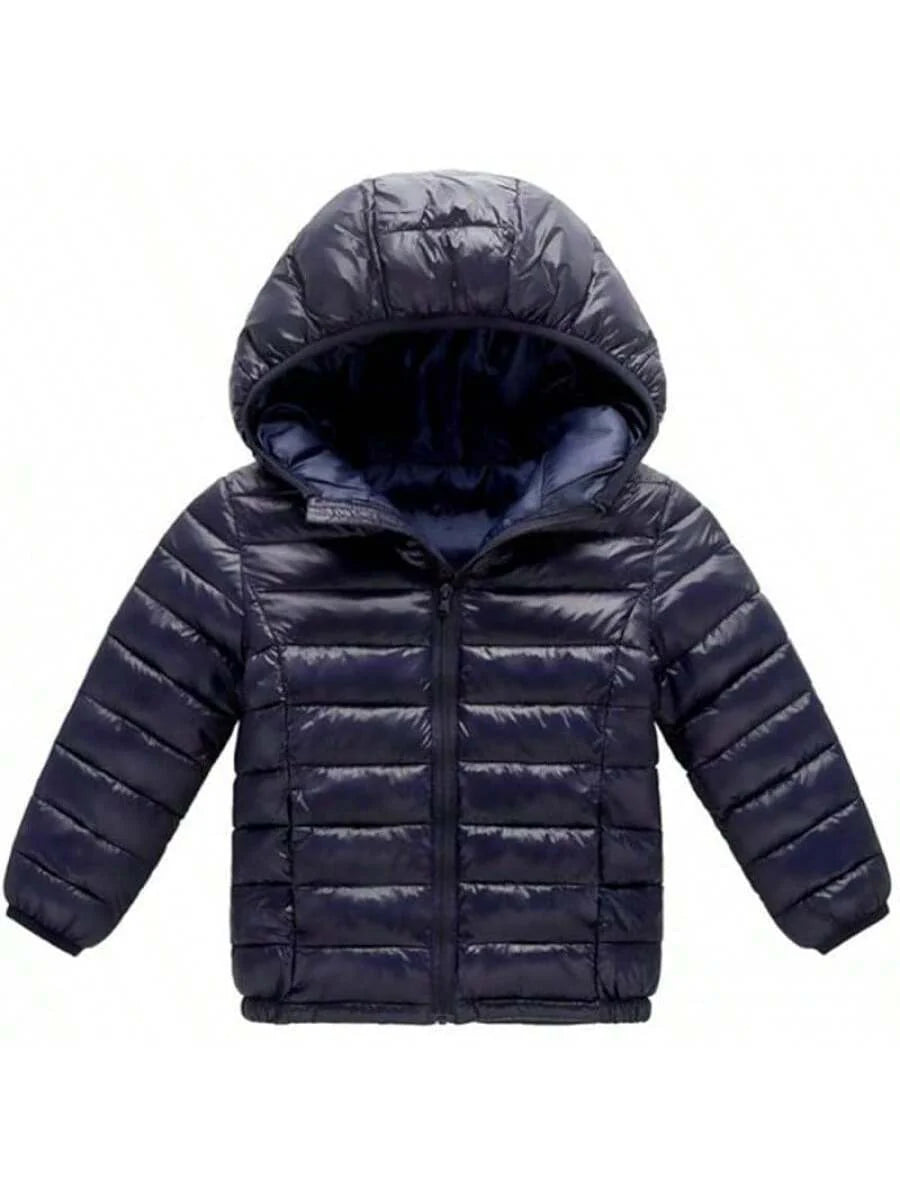2025 New Model Kids Boy Girl Winter Hooded Puffer Jackets Coats Light Weight Padded Outerwear