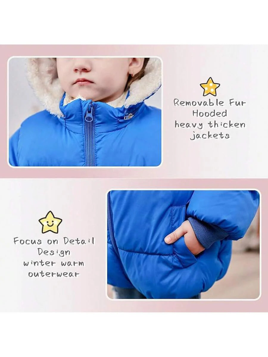 2025 New Model 1-6T Baby Girl Boy Winter Fleece Coats Toddler Warm Puffer Jackets Kids Down Alternative Outerwear