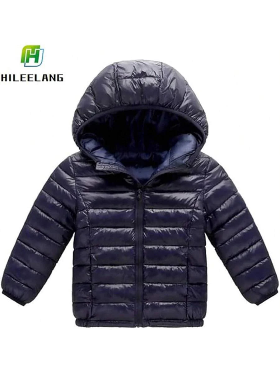 2025 New Model Kids Boy Girl Winter Hooded Puffer Jackets Coats Light Weight Padded Outerwear
