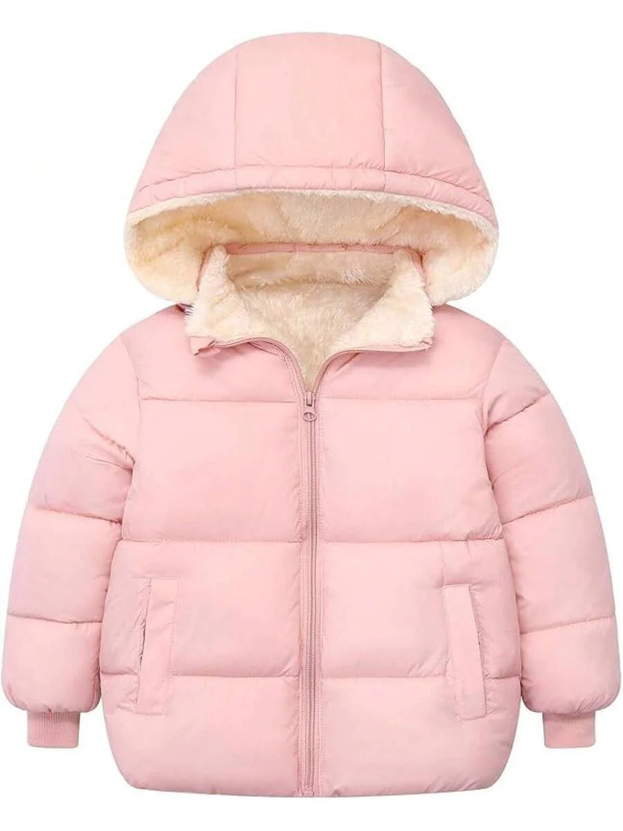 2025 New Model 1-6T Baby Girl Boy Winter Fleece Coats Toddler Warm Puffer Jackets Kids Down Alternative Outerwear
