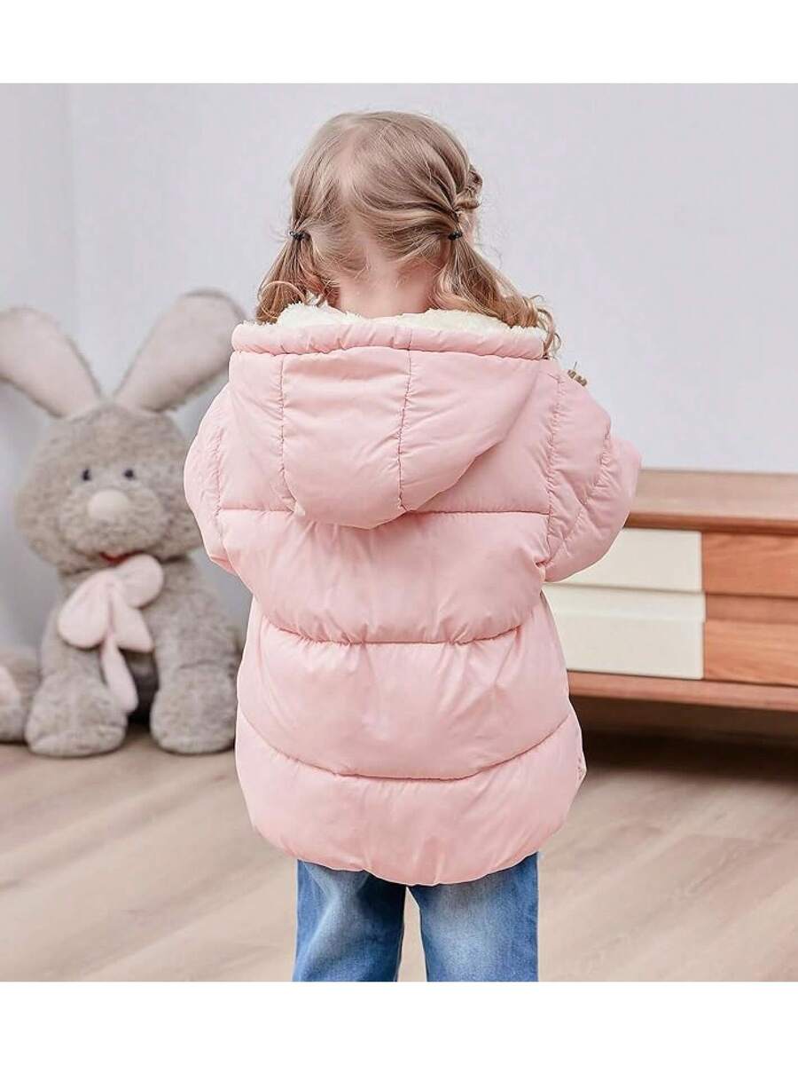 2025 New Model 1-6T Baby Girl Boy Winter Fleece Coats Toddler Warm Puffer Jackets Kids Down Alternative Outerwear