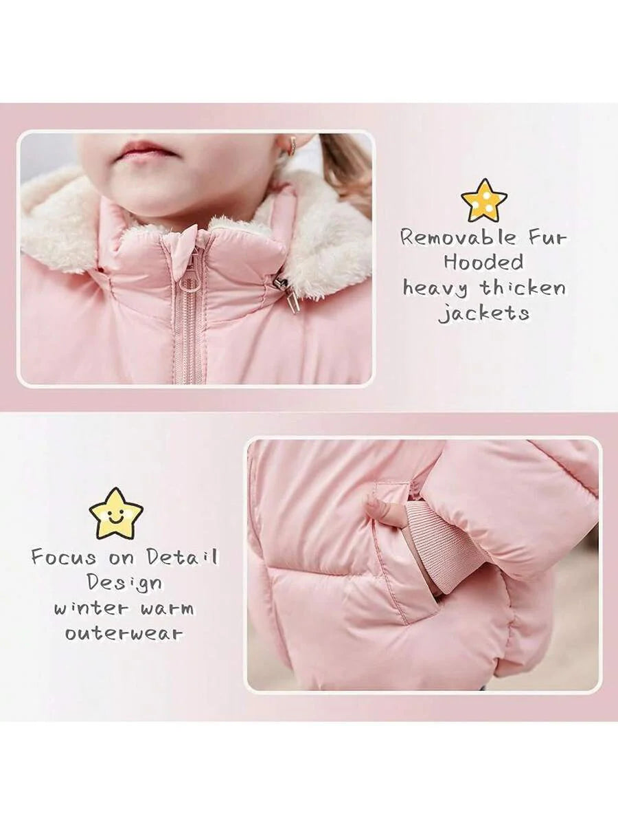 2025 New Model 1-6T Baby Girl Boy Winter Fleece Coats Toddler Warm Puffer Jackets Kids Down Alternative Outerwear