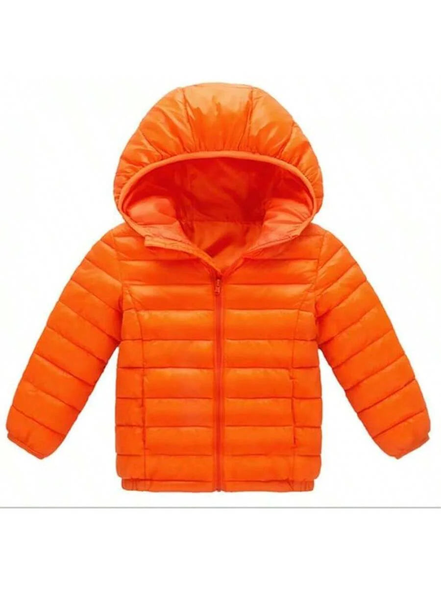 2025 New Model Kids Boy Girl Winter Hooded Puffer Jackets Coats Light Weight Padded Outerwear