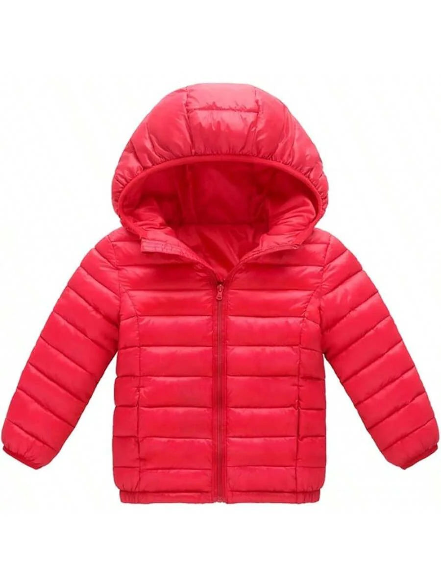 2025 New Model Kids Boy Girl Winter Hooded Puffer Jackets Coats Light Weight Padded Outerwear
