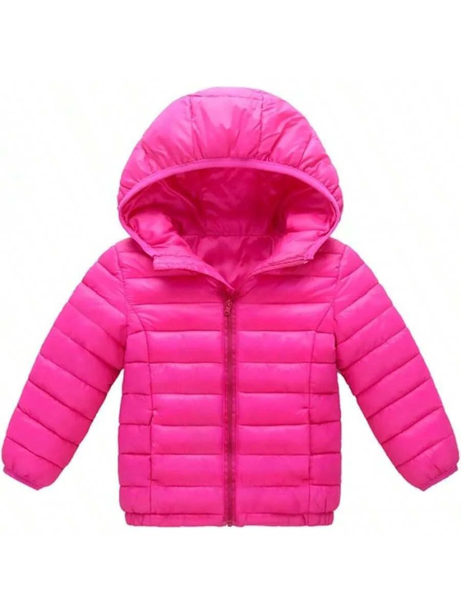 2025 New Model Kids Boy Girl Winter Hooded Puffer Jackets Coats Light Weight Padded Outerwear