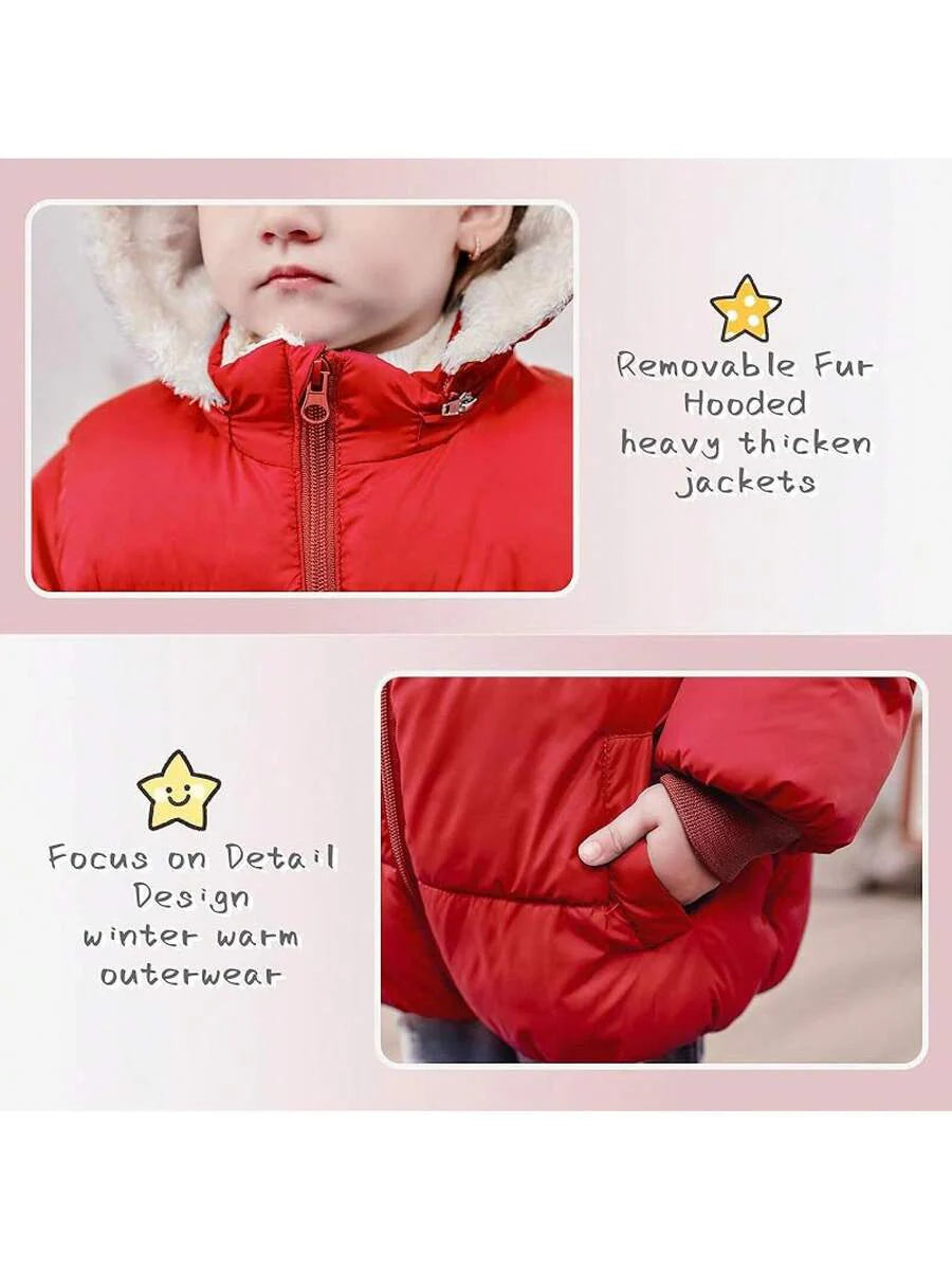 2025 New Model 1-6T Baby Girl Boy Winter Fleece Coats Toddler Warm Puffer Jackets Kids Down Alternative Outerwear