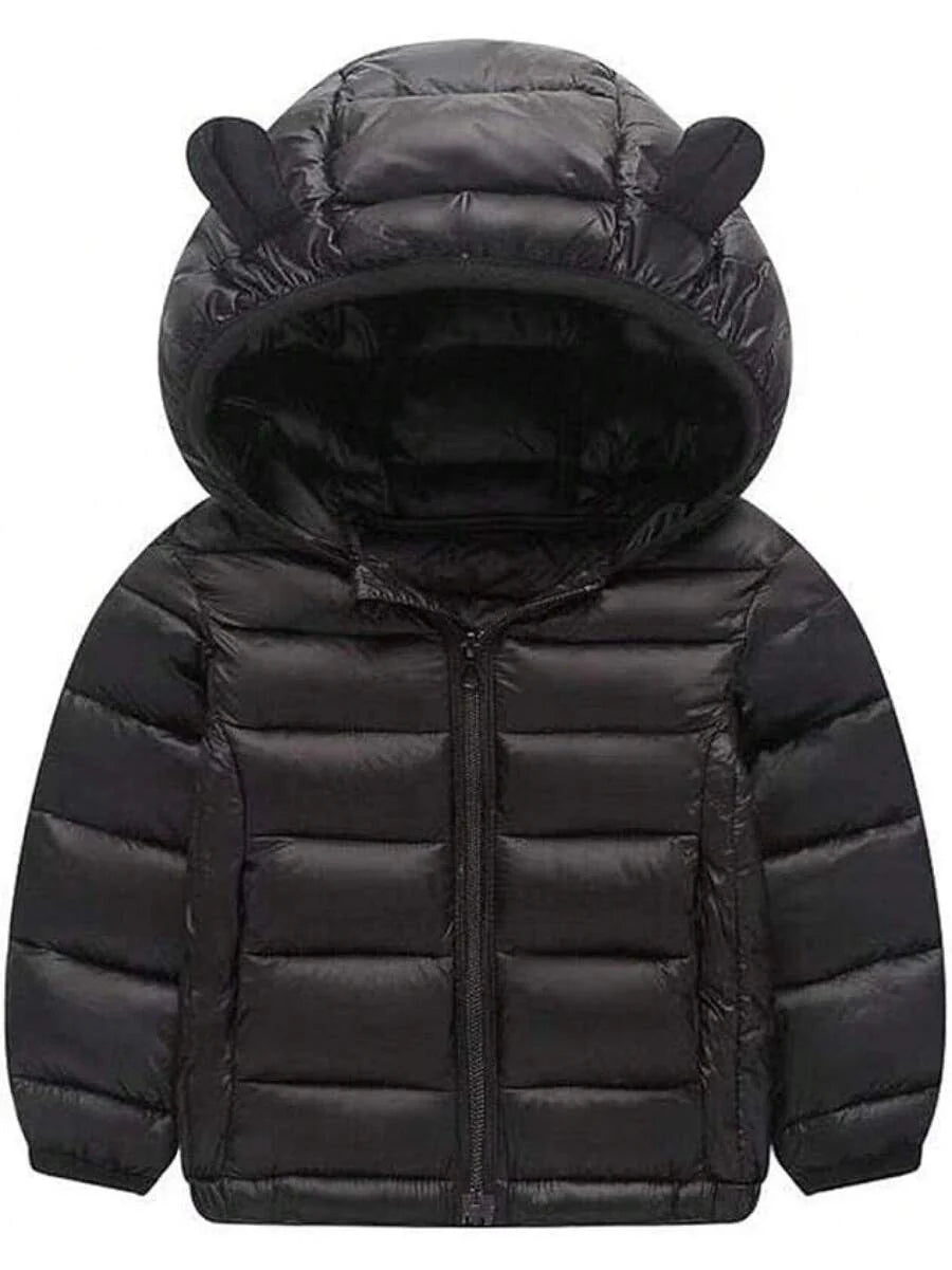2025 New Model Kids Boy Girl Winter Hooded Puffer Jackets Coats Light Weight Padded Outerwear