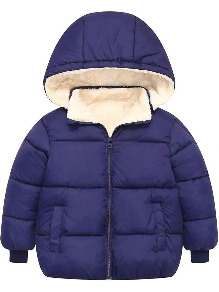 2025 New Model 1-6T Baby Girl Boy Winter Fleece Coats Toddler Warm Puffer Jackets Kids Down Alternative Outerwear