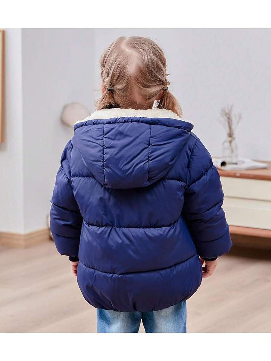 2025 New Model 1-6T Baby Girl Boy Winter Fleece Coats Toddler Warm Puffer Jackets Kids Down Alternative Outerwear
