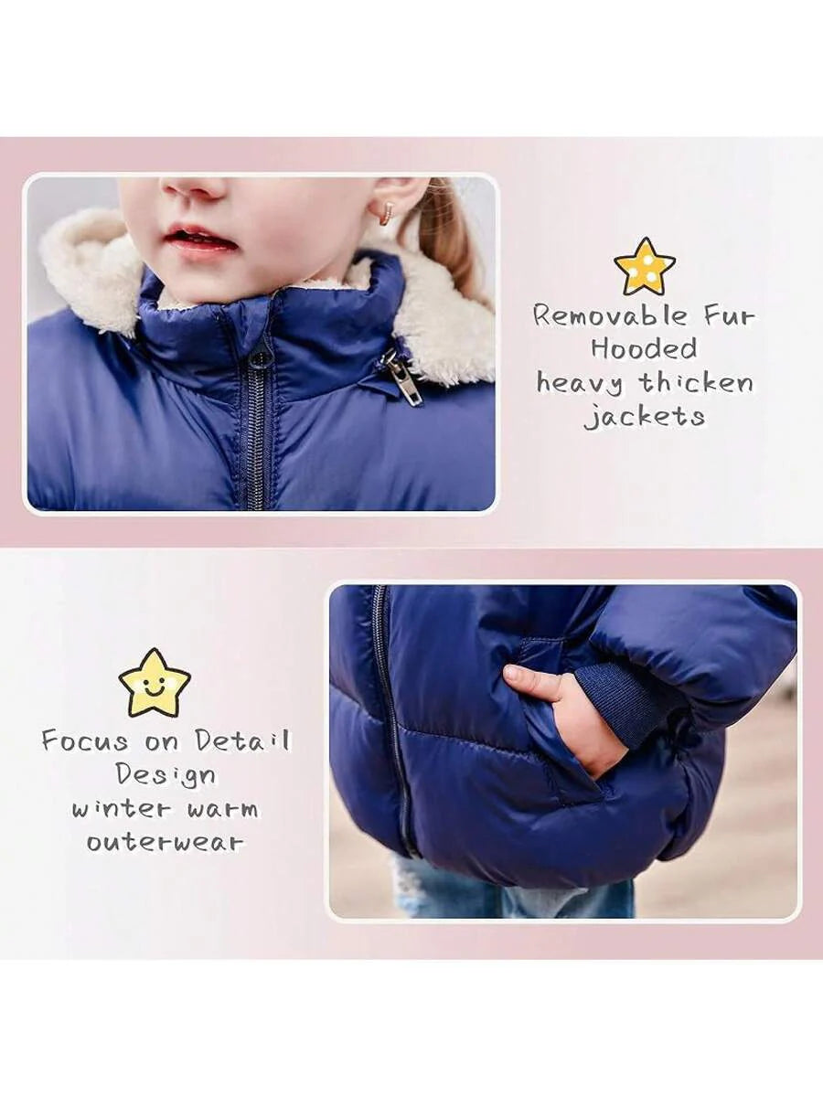 2025 New Model 1-6T Baby Girl Boy Winter Fleece Coats Toddler Warm Puffer Jackets Kids Down Alternative Outerwear