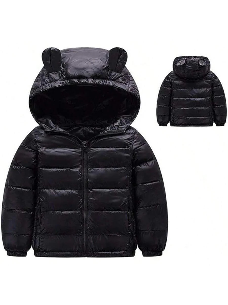2025 New Model Kids Boy Girl Winter Hooded Puffer Jackets Coats Light Weight Padded Outerwear