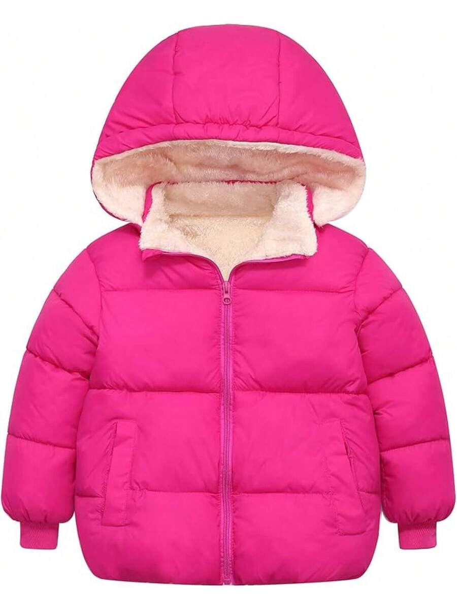 2025 New Model 1-6T Baby Girl Boy Winter Fleece Coats Toddler Warm Puffer Jackets Kids Down Alternative Outerwear