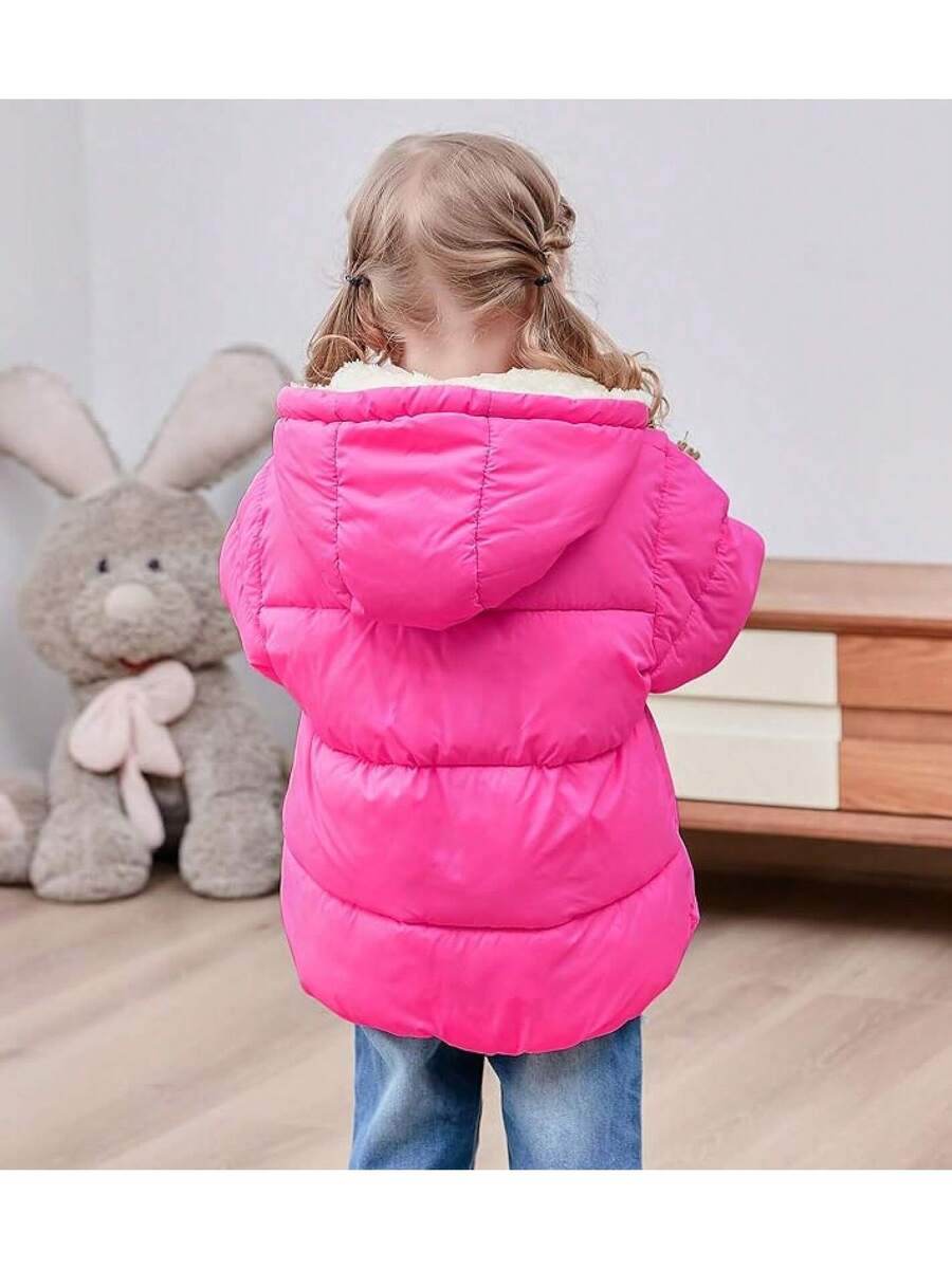 2025 New Model 1-6T Baby Girl Boy Winter Fleece Coats Toddler Warm Puffer Jackets Kids Down Alternative Outerwear