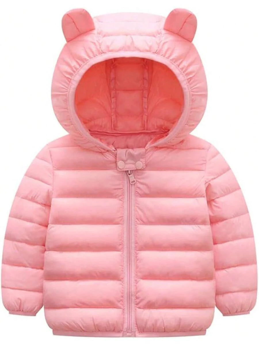 2025 New Model Kids Boy Girl Winter Hooded Puffer Jackets Coats Light Weight Padded Outerwear
