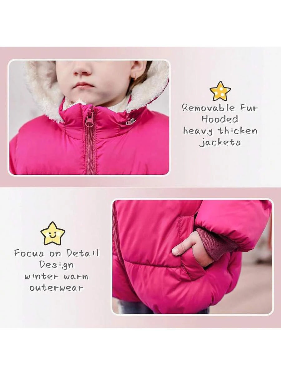 2025 New Model 1-6T Baby Girl Boy Winter Fleece Coats Toddler Warm Puffer Jackets Kids Down Alternative Outerwear