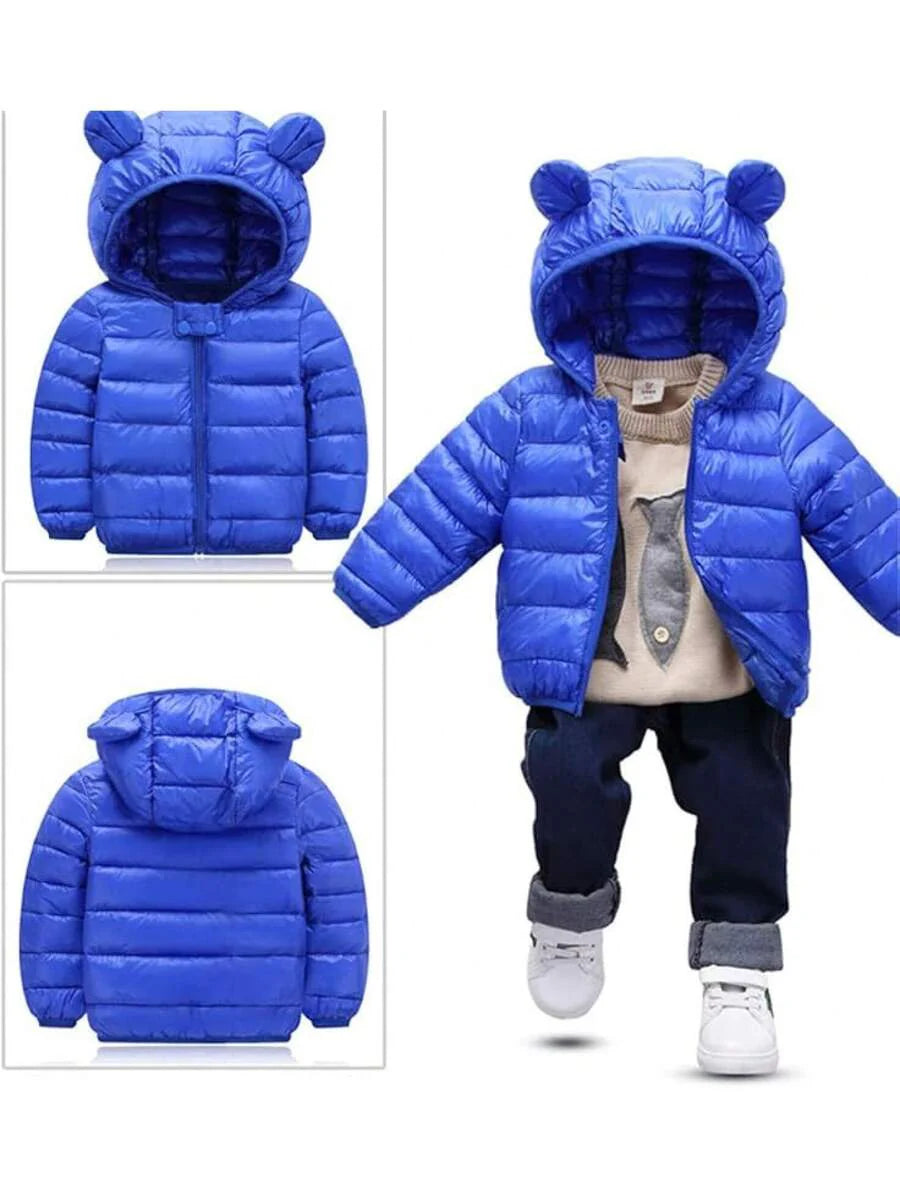 2025 New Model Kids Boy Girl Winter Hooded Puffer Jackets Coats Light Weight Padded Outerwear
