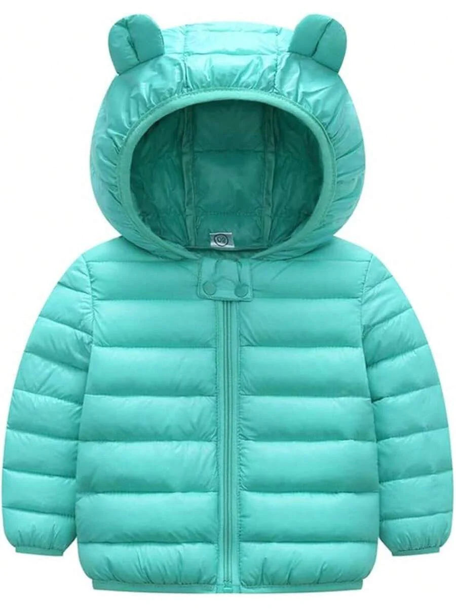 2025 New Model Kids Boy Girl Winter Hooded Puffer Jackets Coats Light Weight Padded Outerwear