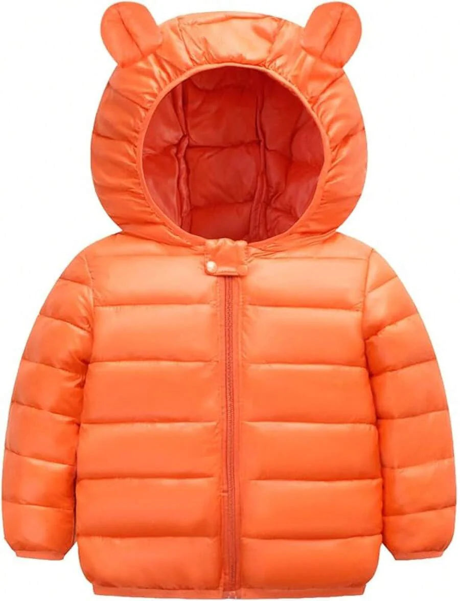2025 New Model Kids Boy Girl Winter Hooded Puffer Jackets Coats Light Weight Padded Outerwear