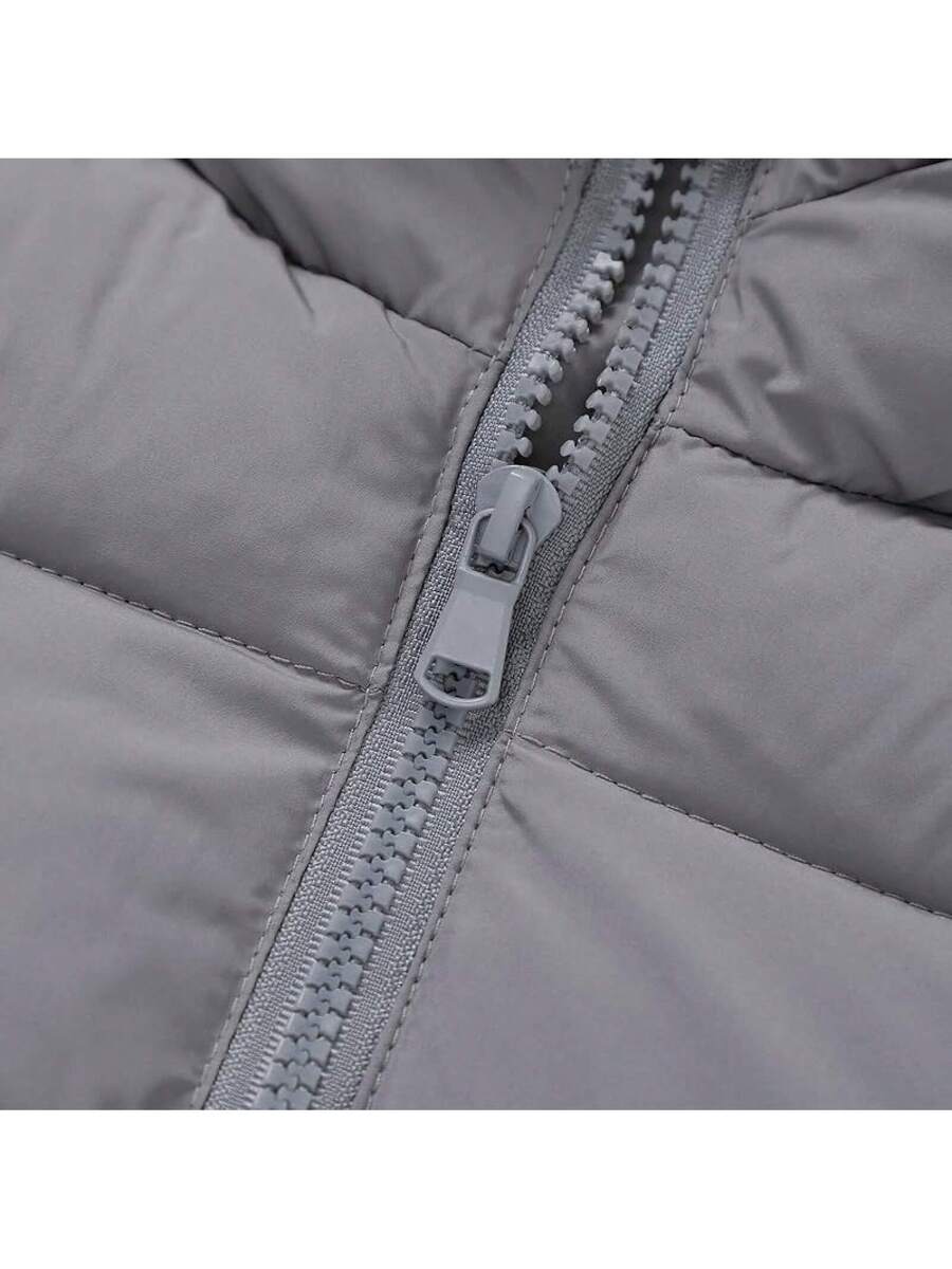 2025 New Model Kids Boy Girl Puffer Jacket Coat Hood Mid Length Light Weight Warm Insulated Padded Winter Outwear