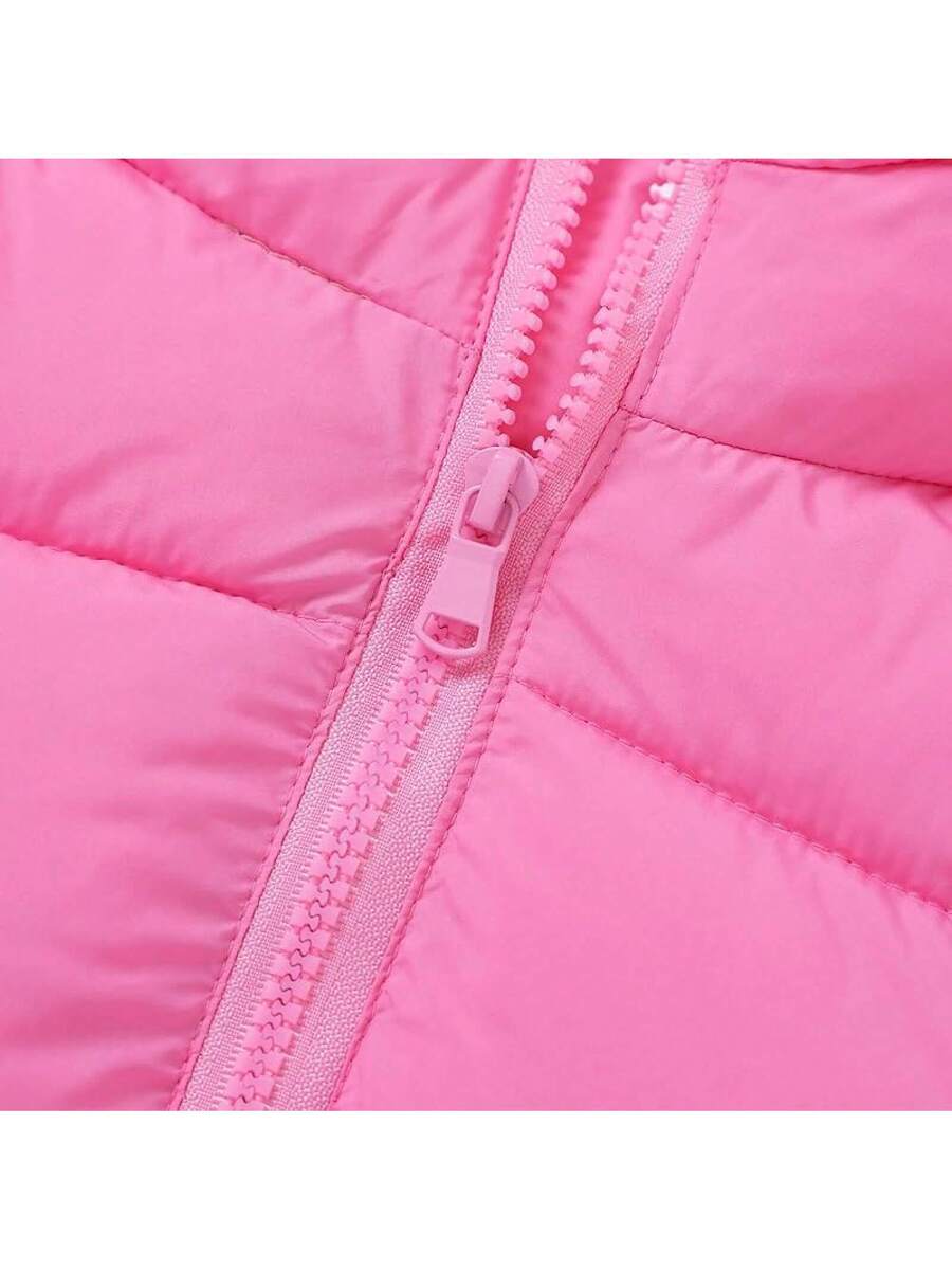 2025 New Model Kids Boy Girl Puffer Jacket Coat Hood Mid Length Light Weight Warm Insulated Padded Winter Outwear