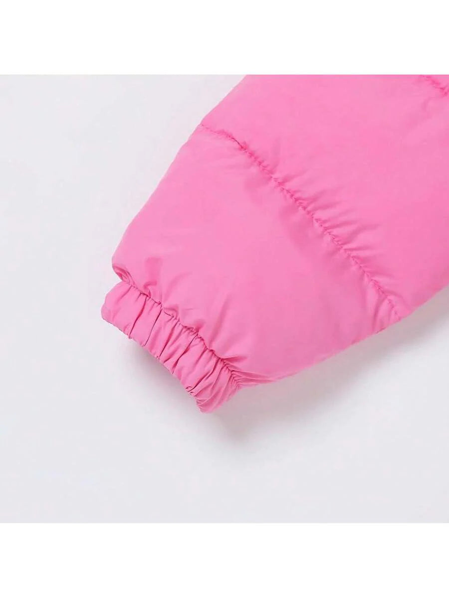 2025 New Model Kids Boy Girl Puffer Jacket Coat Hood Mid Length Light Weight Warm Insulated Padded Winter Outwear